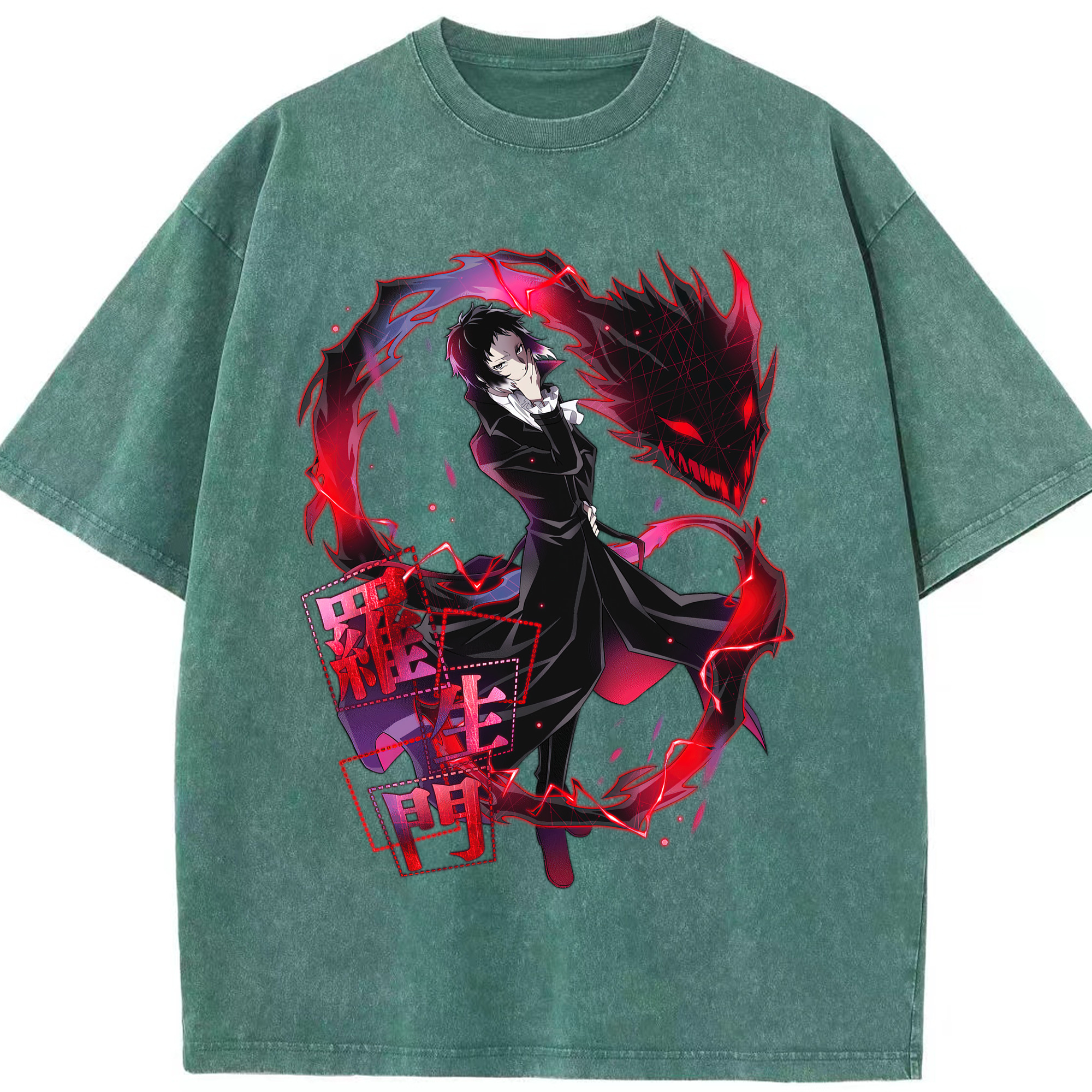 （画像用） 文豪ストレイドッグス Bungo Stray Dogs 綿100% ヴィンテージ風 半袖Tシャツ（フロントプリント）